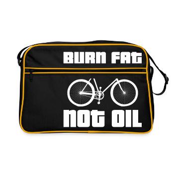 Graisse de brûlure pas d'huile - Sac Retro - noir/or - Devant