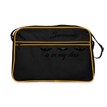 love my dns dna land country Suriname - Sac Retro - noir/or - Devant