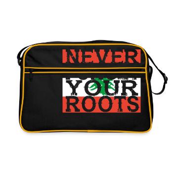 never forget roots home Lebanon - Retro Bag - black/gold - Front