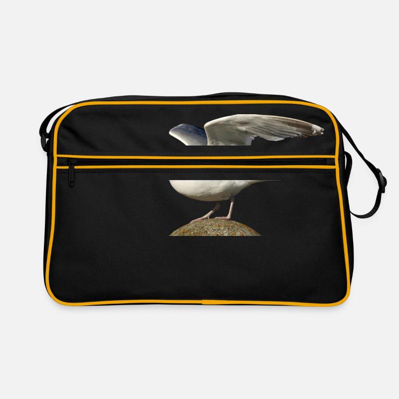 seagull gull moewe2 Retro Tasche