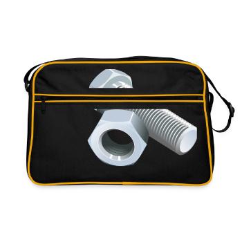 screw - Retro Bag - black/gold - Front