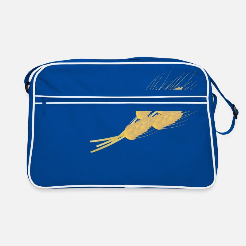 getreide corn cereal wheat weizen veggie gemuese v Retro Tasche