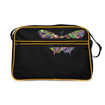 mosaïque papillon - Sac Retro - noir/or - Devant