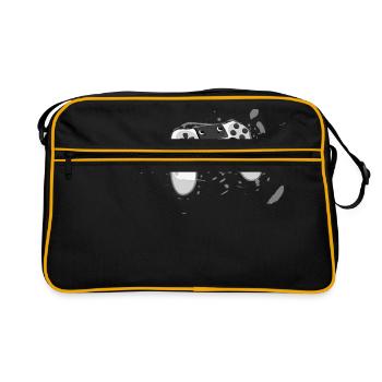 Crazy Controller - Retro Tasche - Schwarz/Gold - Vorne