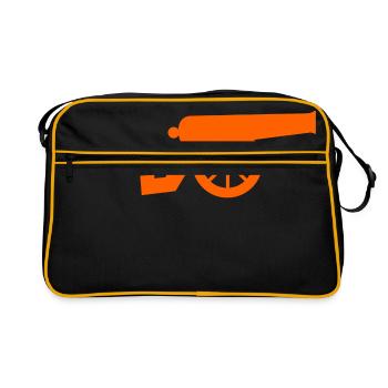 cannon - Retro Bag - black/gold - Front