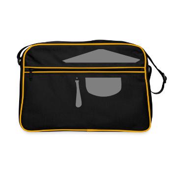 Hut - Retro Tasche - Schwarz/Gold - Vorne