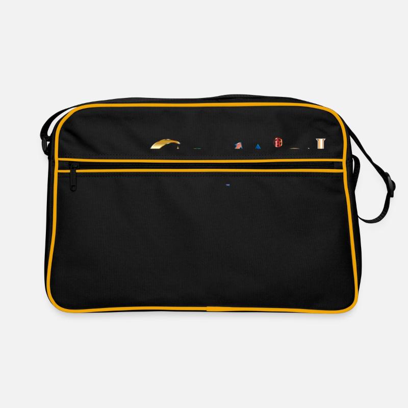 Coexist - Retro Tasche - Schwarz/Gold