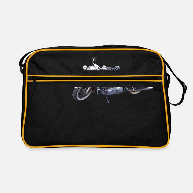 motorcycle - Retro Bag - black/gold