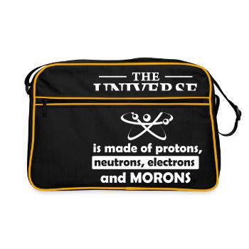The Universe - Retro Tasche - Schwarz/Gold - Vorne