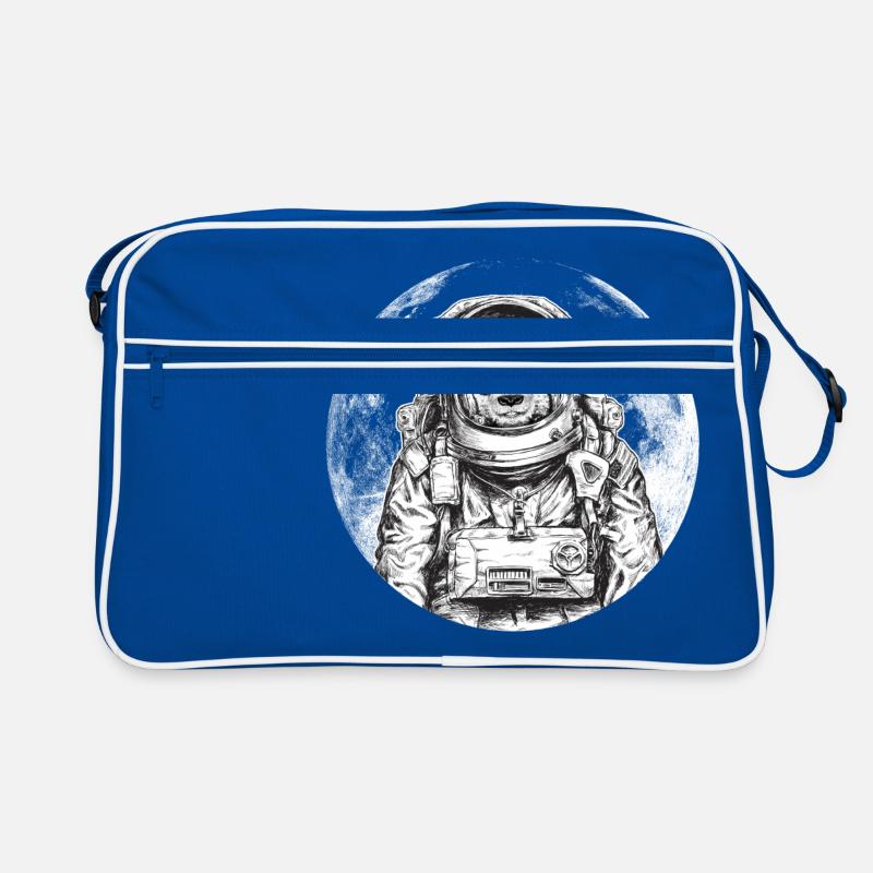 univers d'ours panda astronaute Lune faune Sac Retro