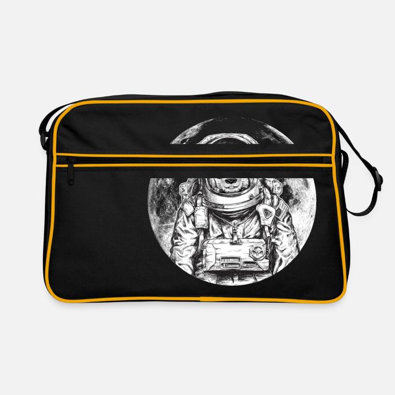 univers d'ours panda astronaute Lune faune Sac Retro
