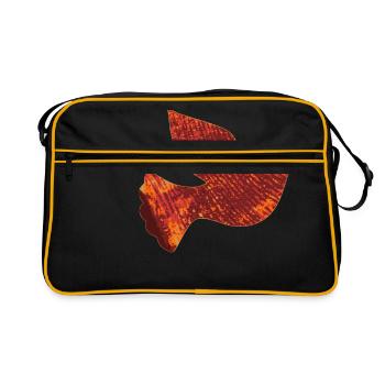 Red Dove - Retro Bag - black/gold - Front