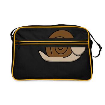 Friendly snail - Retro Bag - black/gold - Front