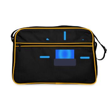 Blue Light Gift Idea - Retro Bag - black/gold - Front