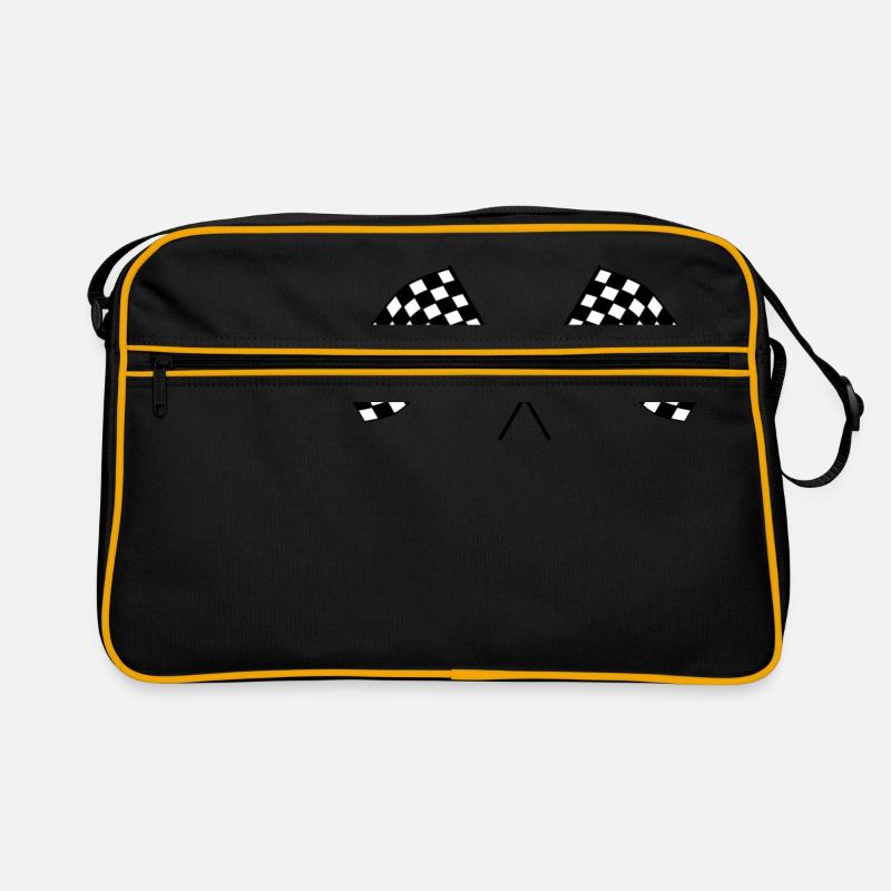 Drapeau à damier d’arrivée Flag Race End end station Idea Sac Retro