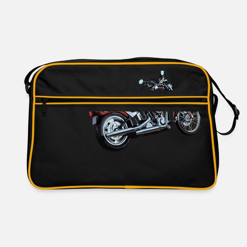 rotes Motorrad Geschenk Geschenkidee Retro Tasche