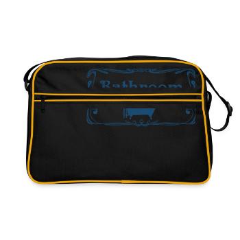 bath bath bathtub bathtub shower shower7 - Retro Bag - black/gold - Front