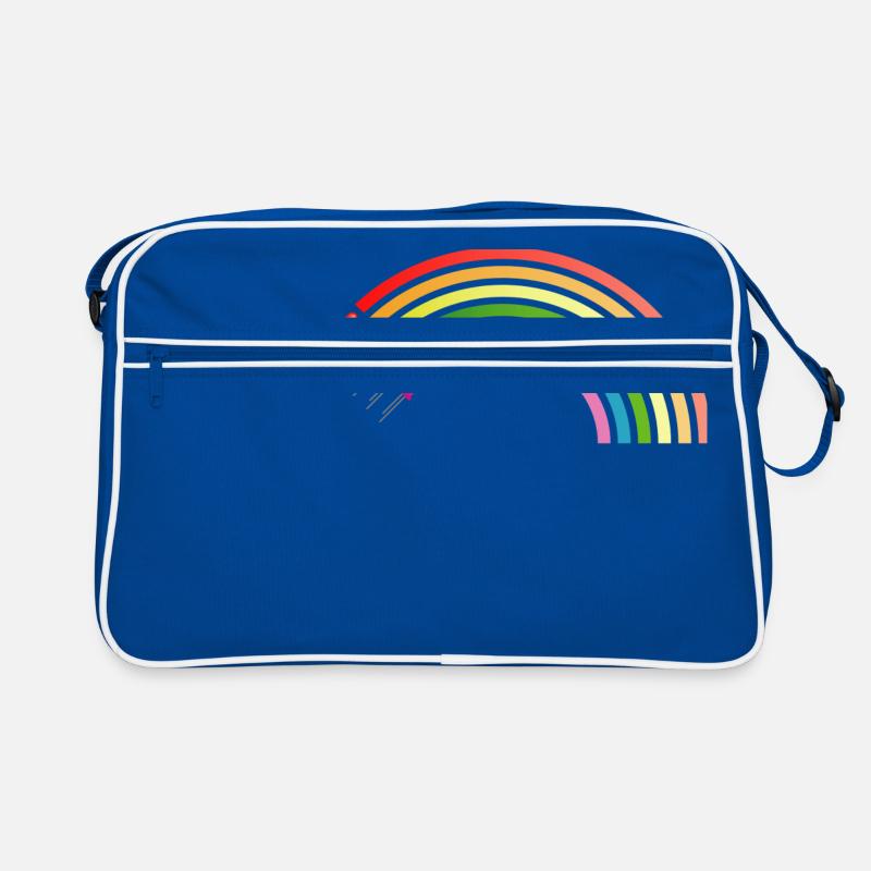 Regenbogen LED Shirt Geschenkidee Sonderangebot Retro Tasche