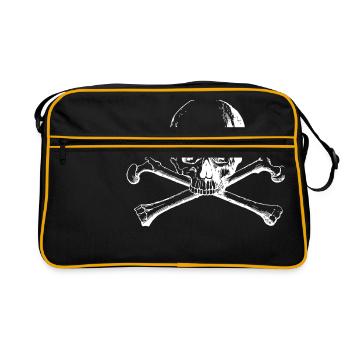 Cross Skull and Bones - Sac Retro - noir/or - Devant