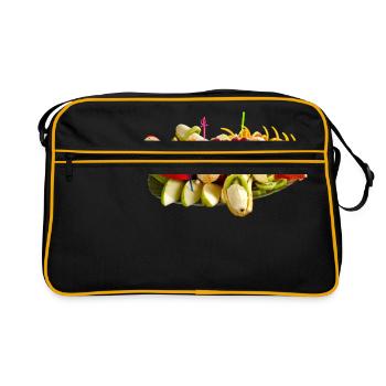 Delicious fruit - Retro Bag - black/gold - Front