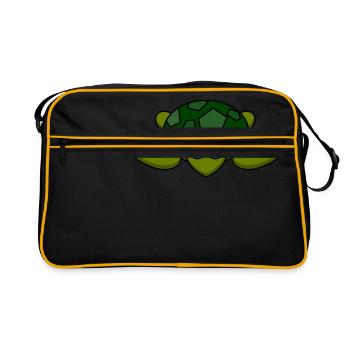 tortue douce! - Sac Retro - noir/or - Devant