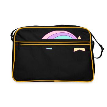 rainbow - Retro Bag - black/gold - Front