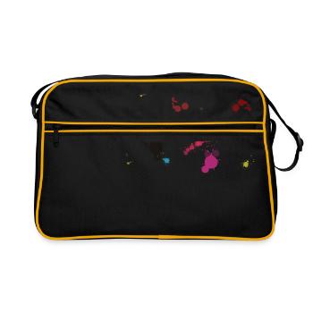 Klek's T-shirt - Retro Bag - black/gold - Front