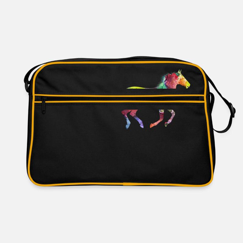 Rainbow Pferd Retro Tasche