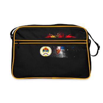 Srpska Zastava RS - Sac Retro - noir/or - Devant