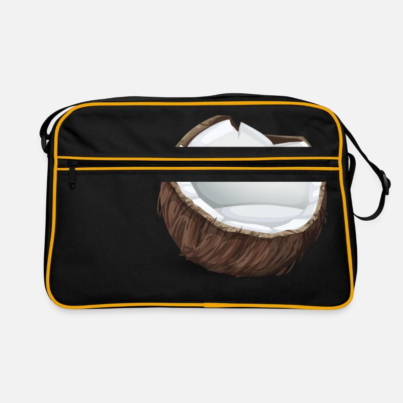 Noix de coco - Idée de cadeau tropical Sac Retro