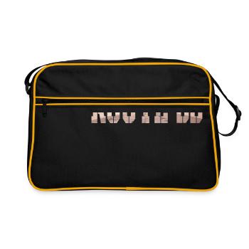ROUTE 66 - Retro Bag - black/gold - Front