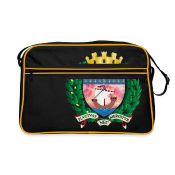 alten Wappen der Stadt Paris - Retro Tasche - Schwarz/Gold - Vorne