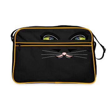 yeux de chat - Sac Retro - noir/or - Devant