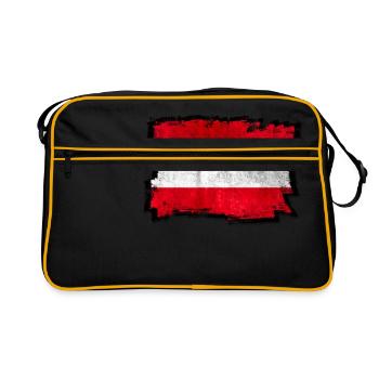 Drapeau Autriche - Sac Retro - noir/or - Devant