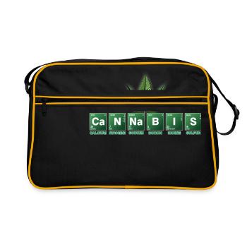 Le cannabis - Sac Retro - noir/or - Devant