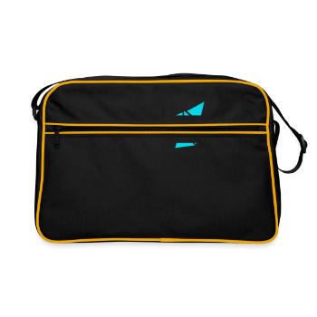 Muster - Retro Tasche - Schwarz/Gold - Vorne
