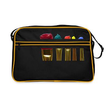 brush - Retro Bag - black/gold - Front