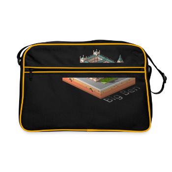 Big Ben - Sac Retro - noir/or - Devant