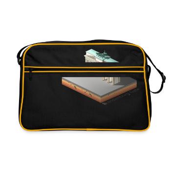 Brandebourg - Sac Retro - noir/or - Devant