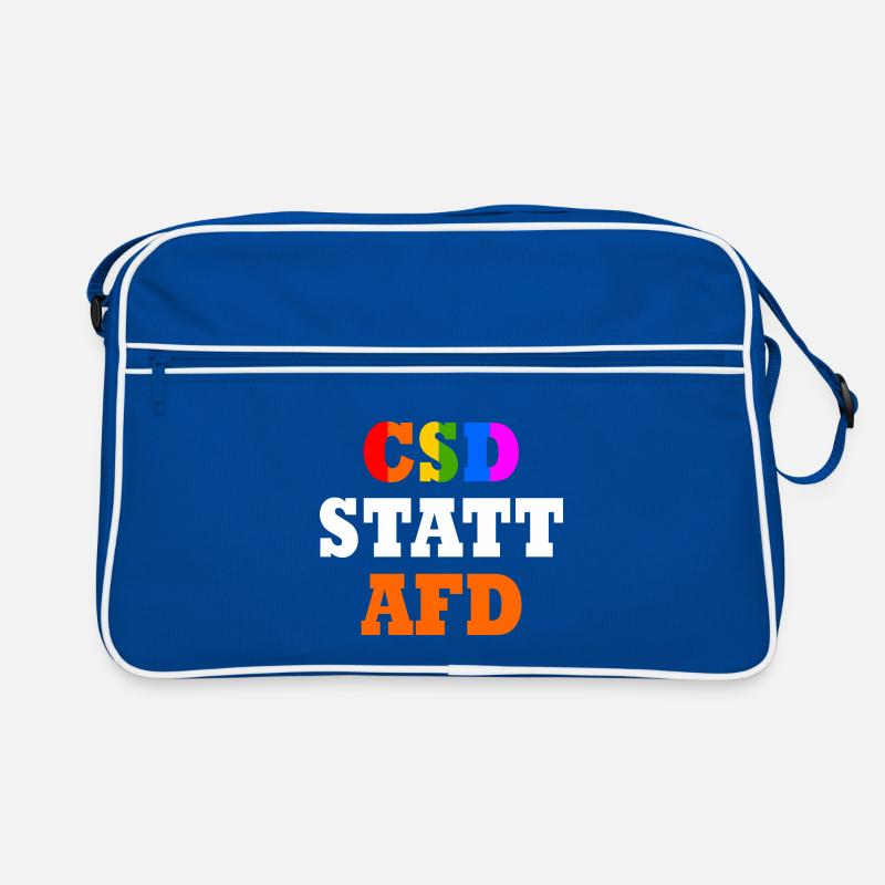 Csd statt afd Retro Tasche
