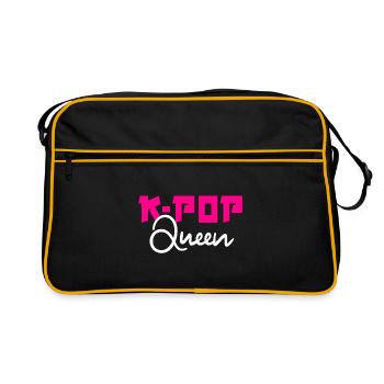 K-Pop Queen Musique pop coréenne - Sac Retro - noir/or - Devant