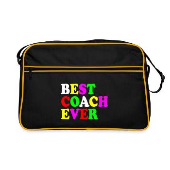 Best coach ever - Sac Retro - noir/or - Devant