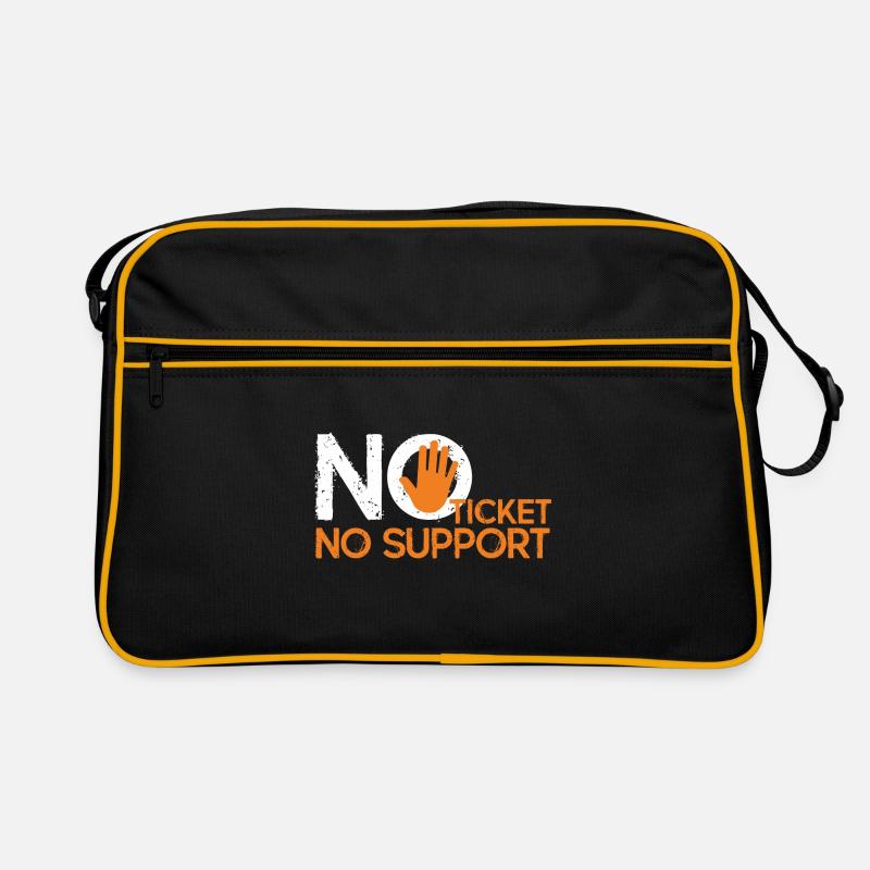 No Ticket No Support Computer Scientist IT Administrator Retro Bag