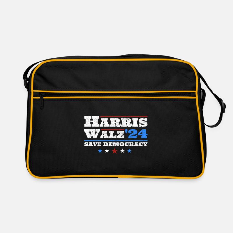 Kamala Harris & Tim Walz 2024 Support Vintage Retro Tasche