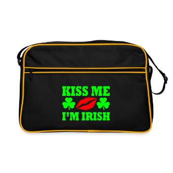 Kiss me im irish - Sac Retro - noir/or - Devant