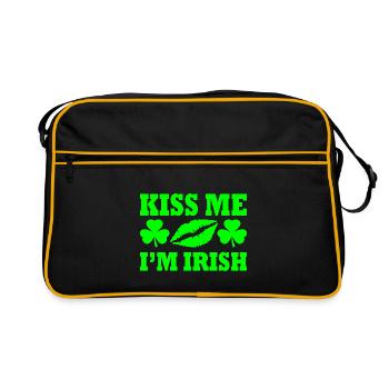 Kiss me im irish - Sac Retro - noir/or - Devant