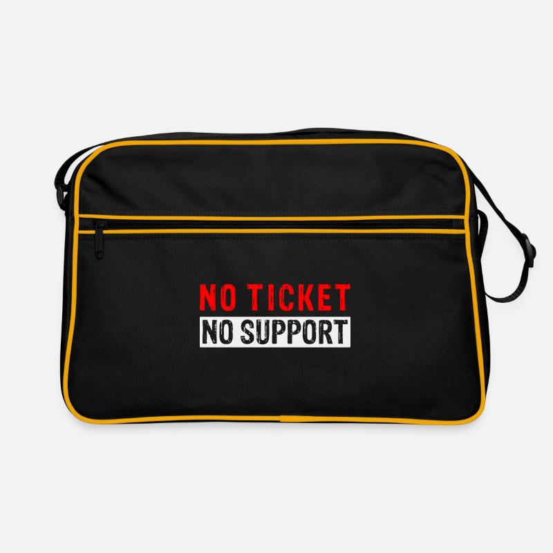 No Ticket No Support Computer Scientist IT Administrator Retro Bag