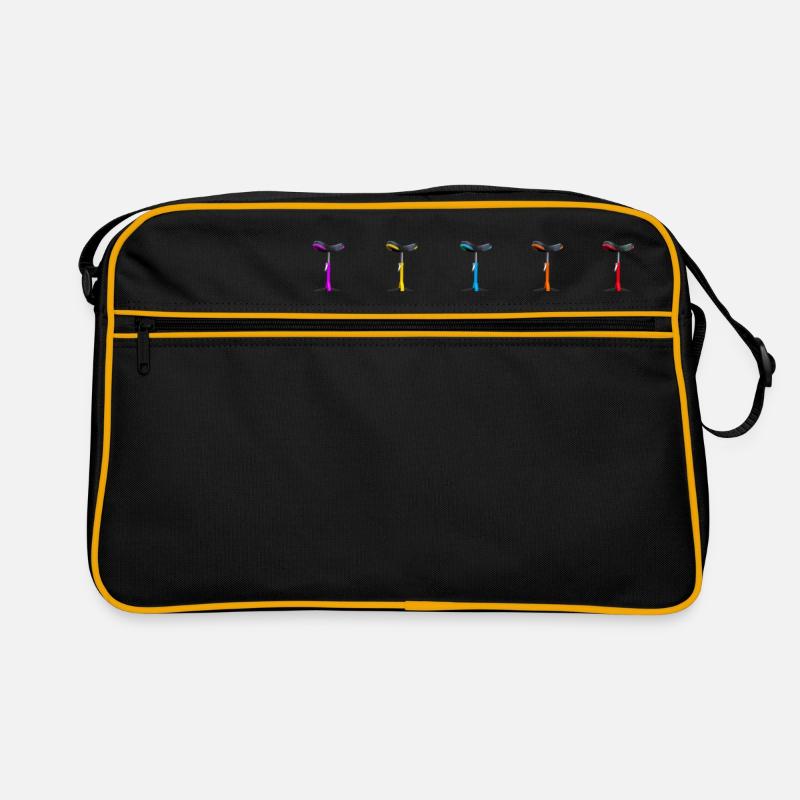 Einrad Oneweel - Retro Tasche - Schwarz/Gold