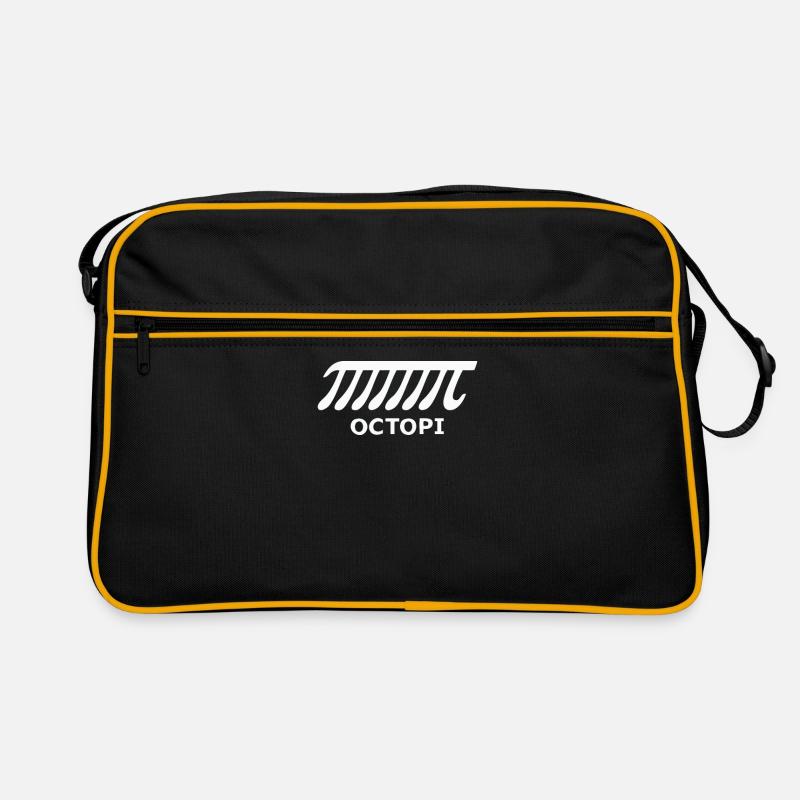Geeks & Nerds: OctoPi - Retro Tasche - Schwarz/Gold