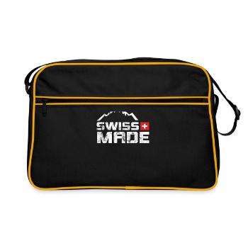 Swiss Made Suisse CH Suisse Suisse Suisse - Sac Retro - noir/or - Devant